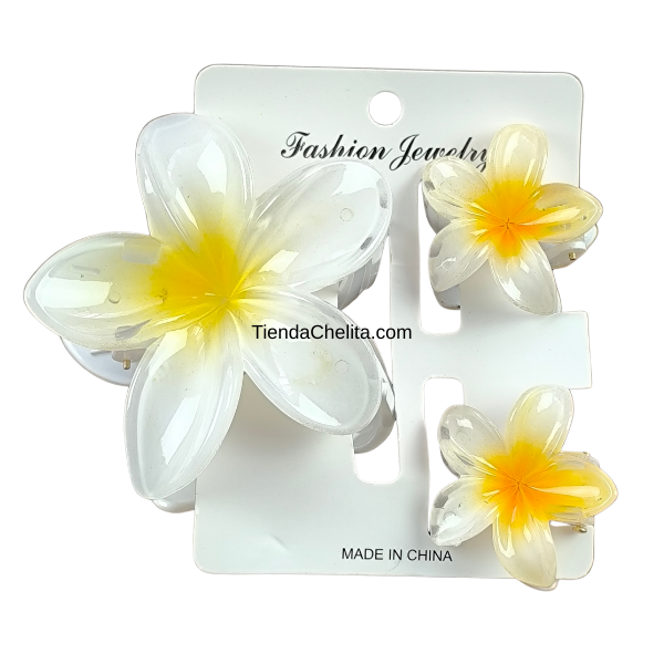 Pirañas Flor - Set de 3 Piezas