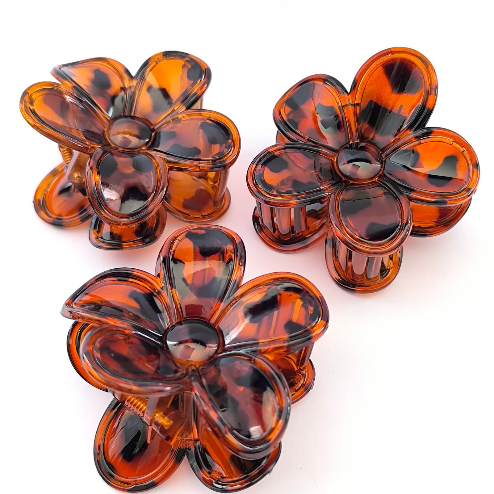 Piraña Floral Estilo Carey para Cabello | Pinza Elegante Grande para Mujer - Image 2