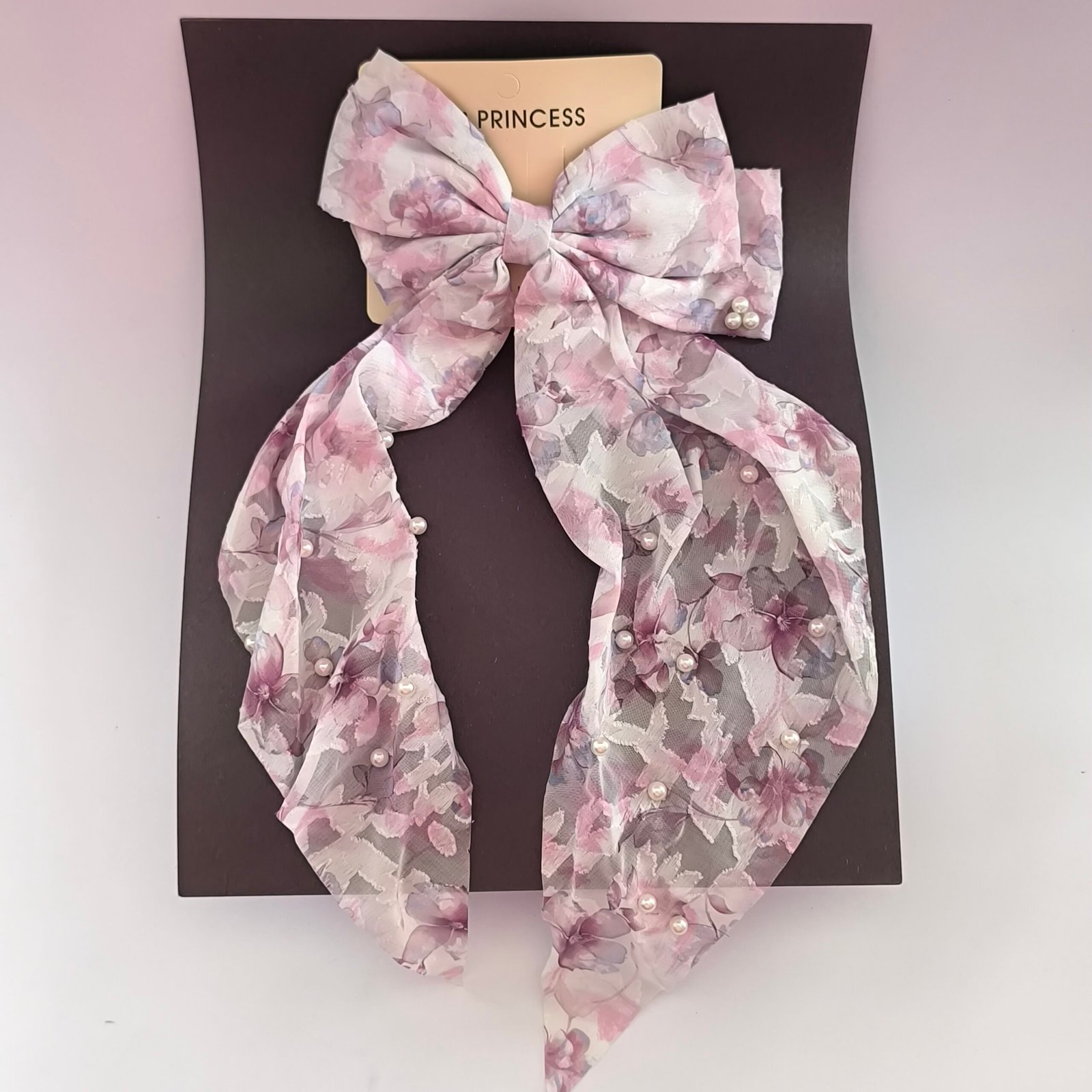 Set 12 Moños Florales Elegantes para Cabello con Clip Metálico Barrette y Perlas Decorativas