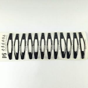 Trabas Metálicas Negras para Cabello Set de 12 Unidades