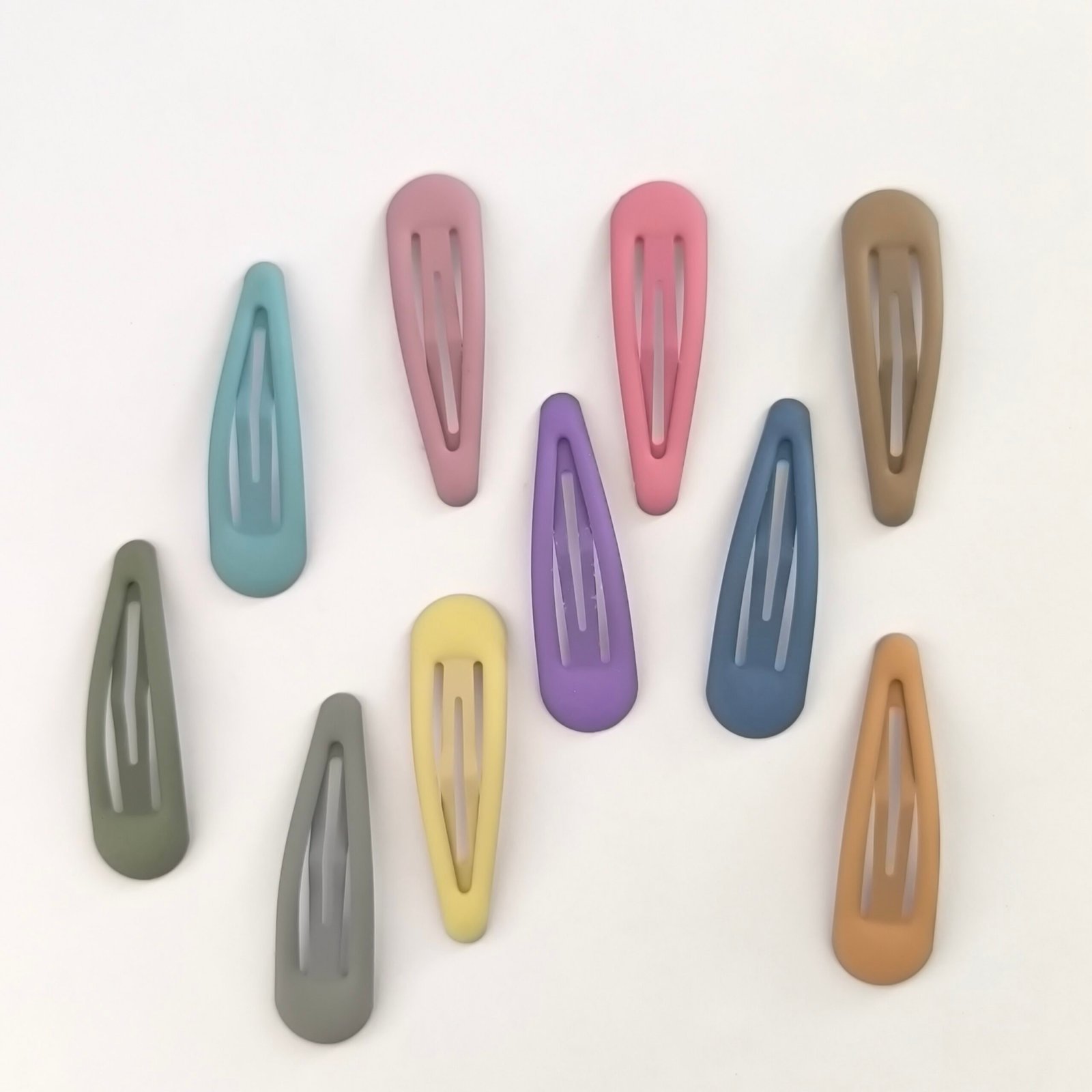 Traba Metálica Engomada para Cabello | Pinza Clip Mujer Set 20 Unidades Colores Surtidos - Image 3