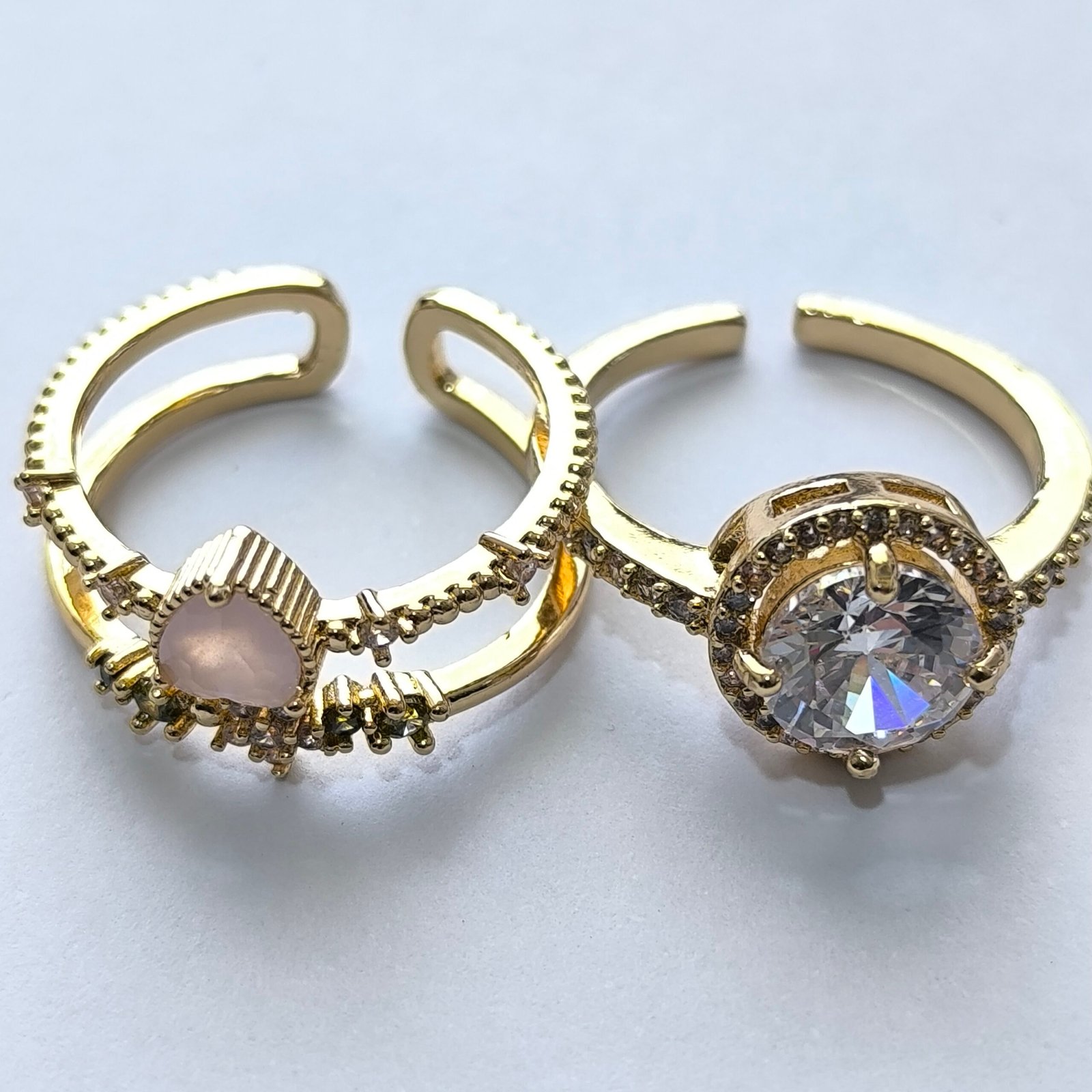 Anillos Dorados de Acero Inoxidable Ajustables para Mujer | Set 100 Diseños Elegantes y Modernos - Image 6