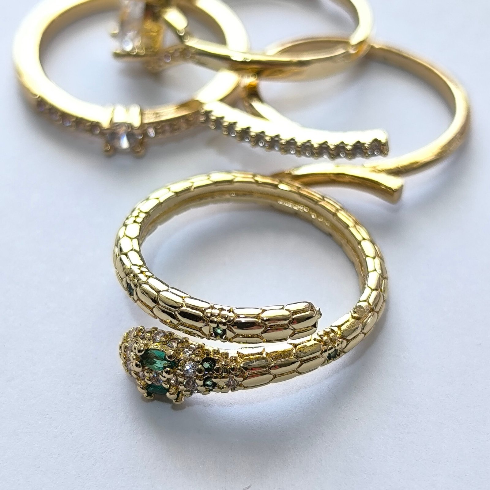 Anillos Dorados de Acero Inoxidable Ajustables para Mujer | Set 100 Diseños Elegantes y Modernos - Image 8