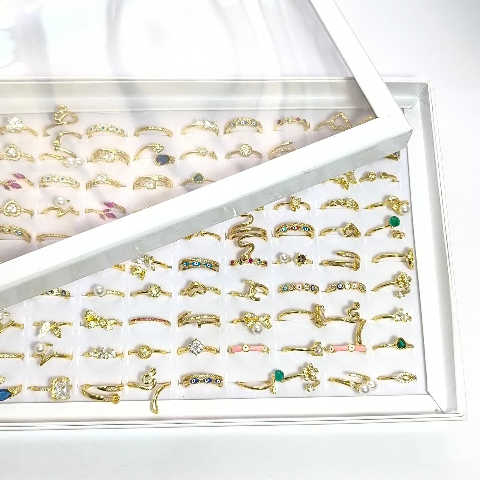 anillos dorados pack de 100