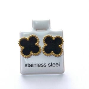 Aretes Trébol de Acero Inoxidable para Mujer | Pendientes Elegantes Antialérgicos