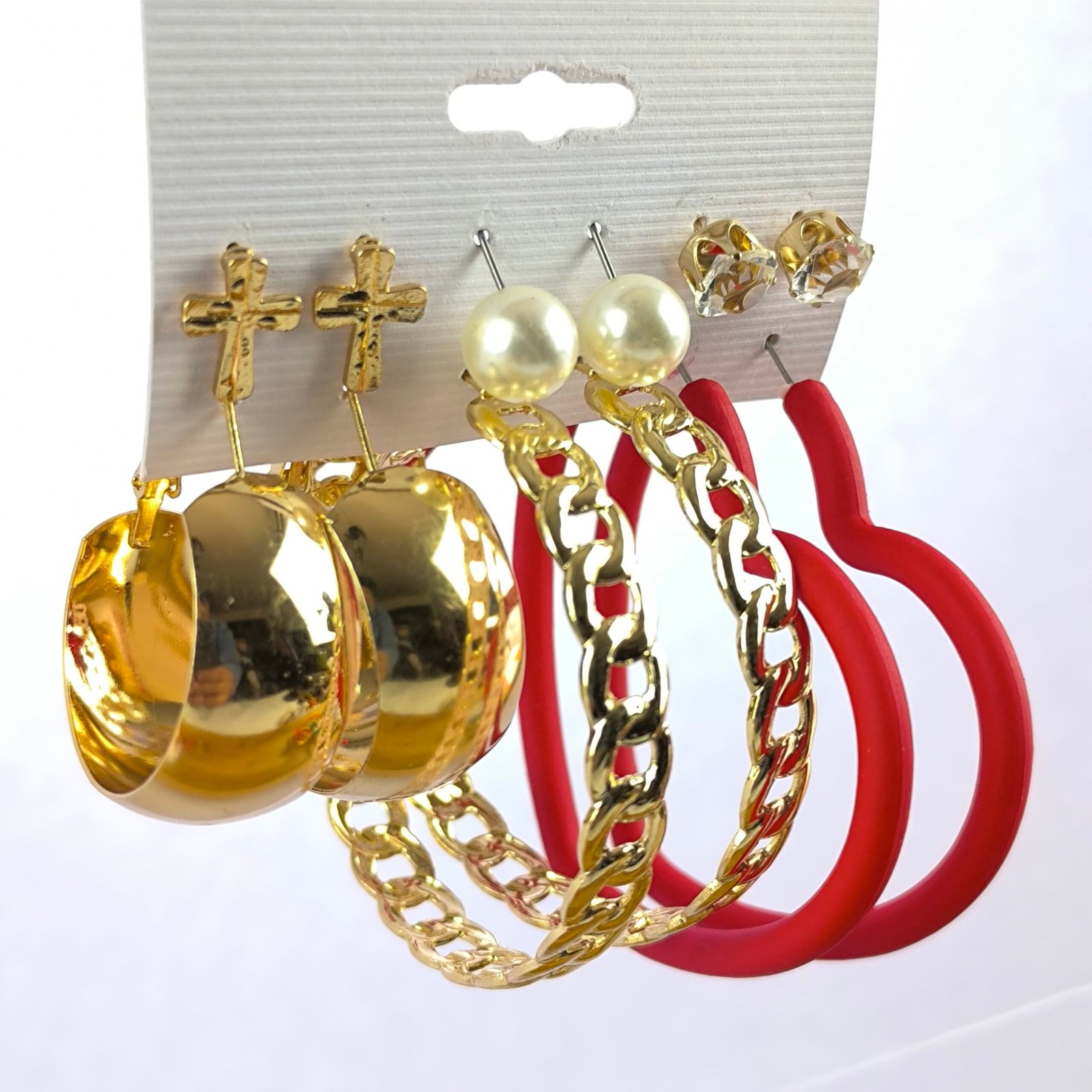 Set de Aretes Elegantes Surtidos para Mujer | Pendientes de Moda en Metal y Acrílico - Image 6
