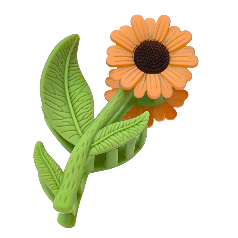 Piraña floral girasol con tallo y hojas | 5 colores - Image 6