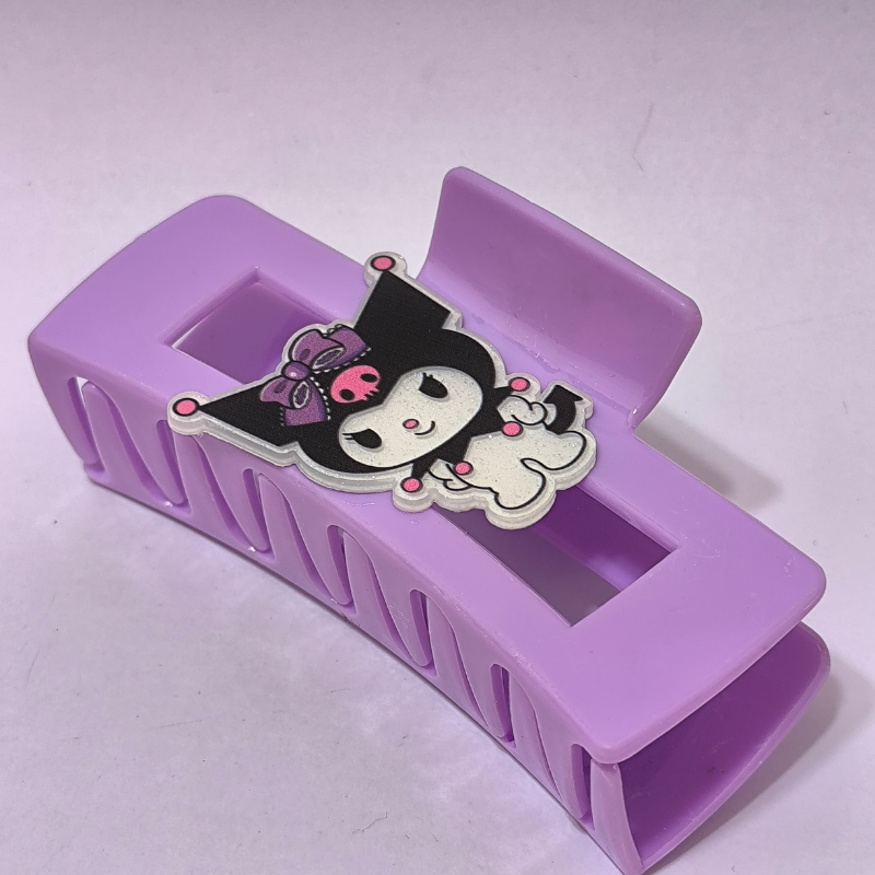 Piraña Rectangular Kawaii Niña | Plástico con Resorte - Image 3