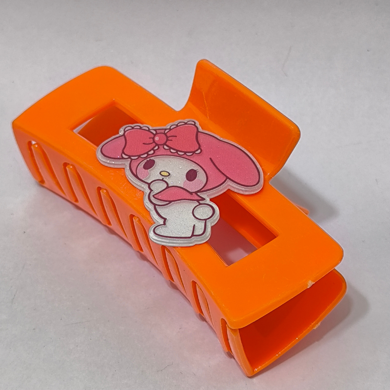 Piraña Rectangular Kawaii Niña | Plástico con Resorte - Image 4