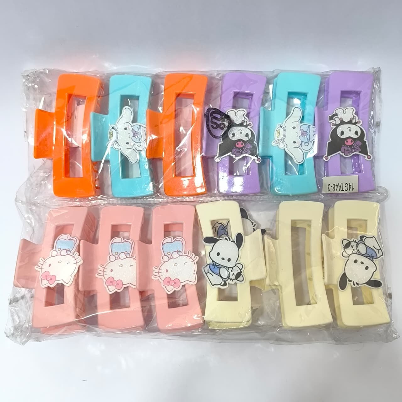 Piraña Rectangular Kawaii Niña | Plástico con Resorte - Image 14