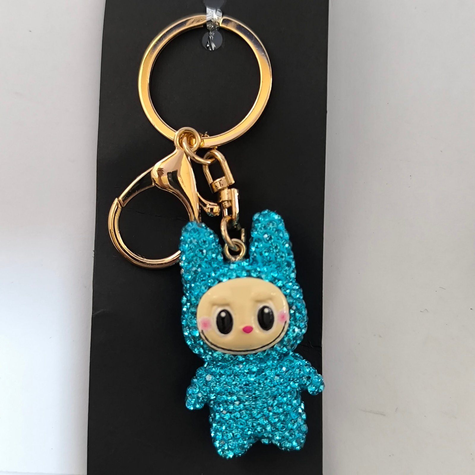 Llaveros Kawaii Brillantes Tipo Muñeco con Piedritas Tipo Cristal | Pack 12 Unidades Juveniles y Llamativos - Image 5