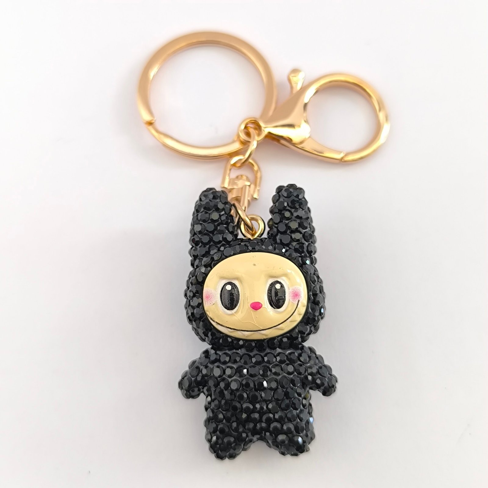 Llaveros Kawaii Brillantes Tipo Muñeco con Piedritas Tipo Cristal | Pack 12 Unidades Juveniles y Llamativos - Image 2