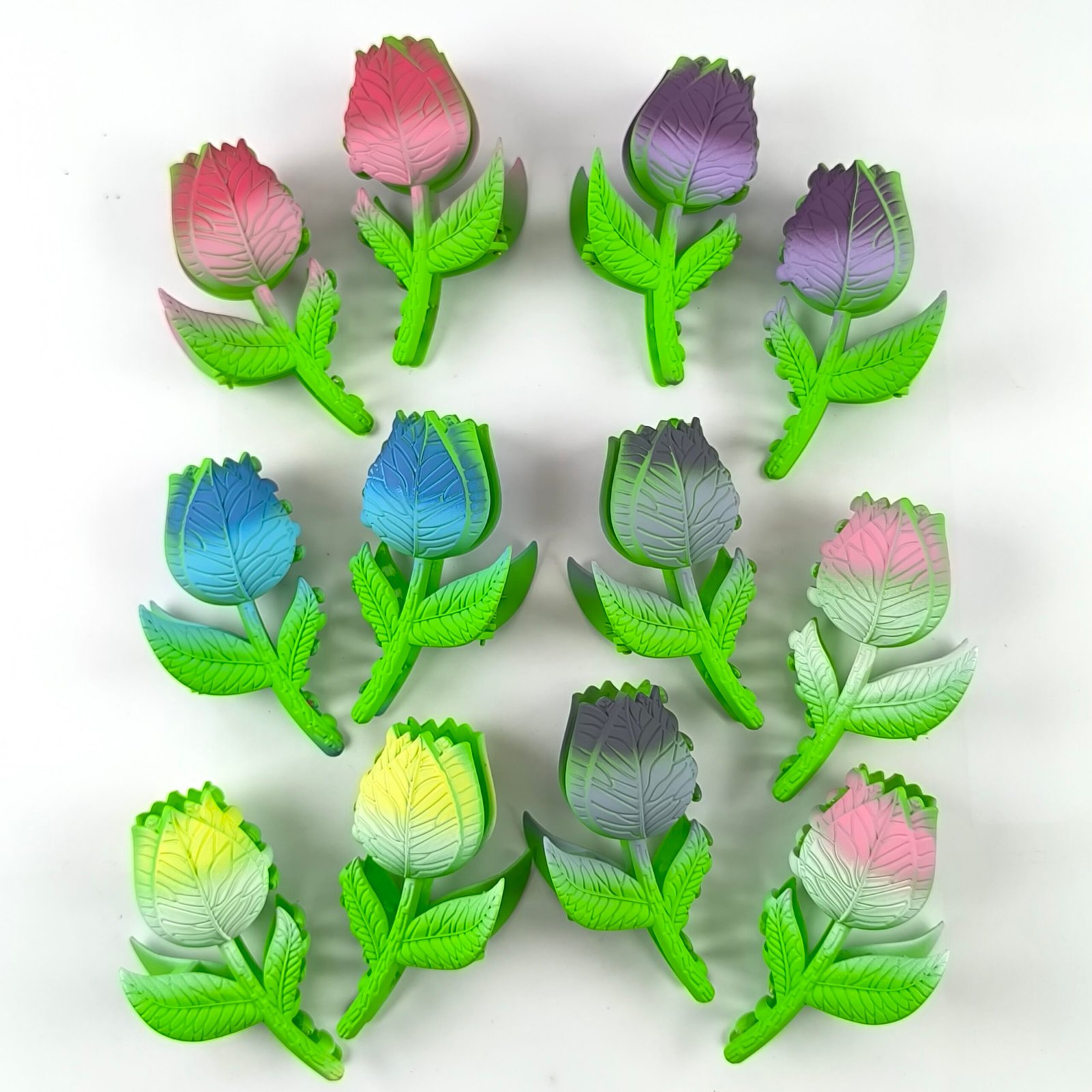 Pirañas Tulipán para Cabello en Colores Vibrantes | Pack 12 Unidades Resistentes y Juveniles - Image 10